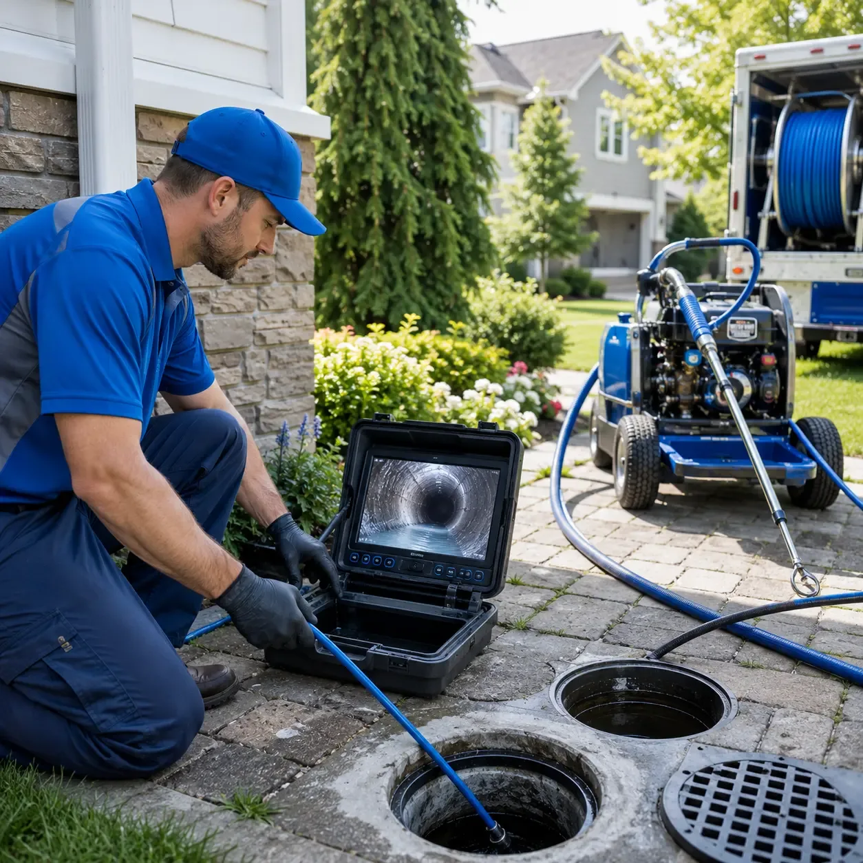Outdoor drain cleaning professionals serving Goddard, KS