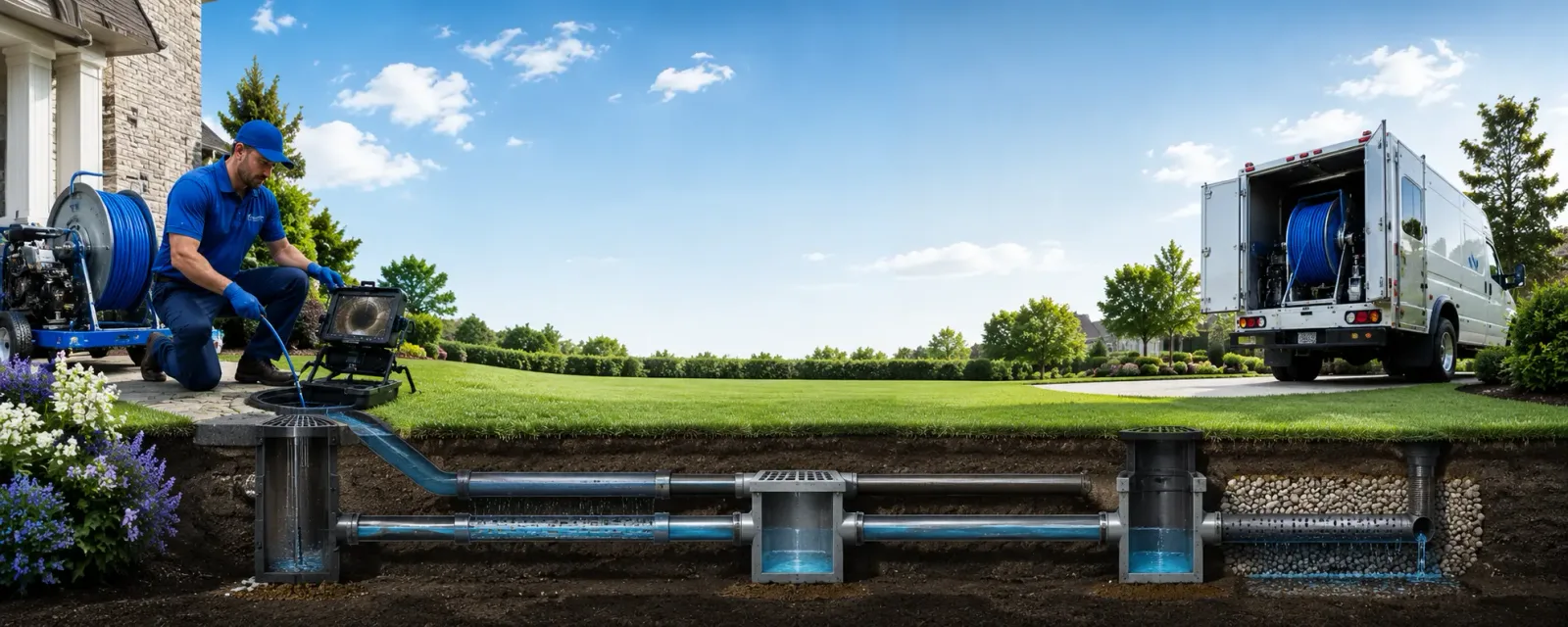Outdoor drain cleaning information for Goddard, KS